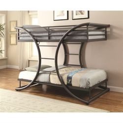 New! Twin-over-Twin Contemporary Bunk Bed $39 Down (NO CREDIT CHECK FINANCING)