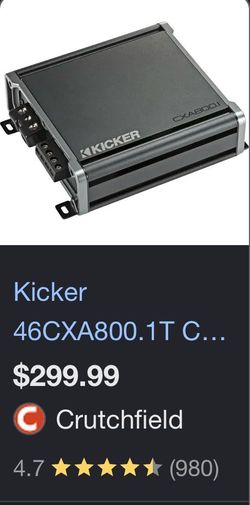 Kicker 800.1 mono amp