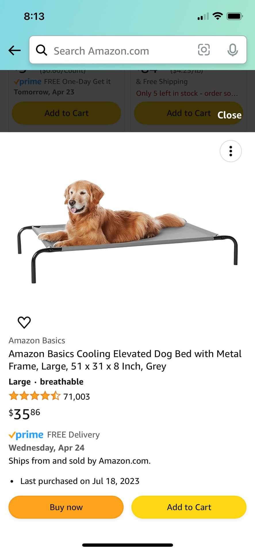 Large Dog Cot