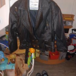 Real Leather Ms Joy Jacket Size S / M A New Condition