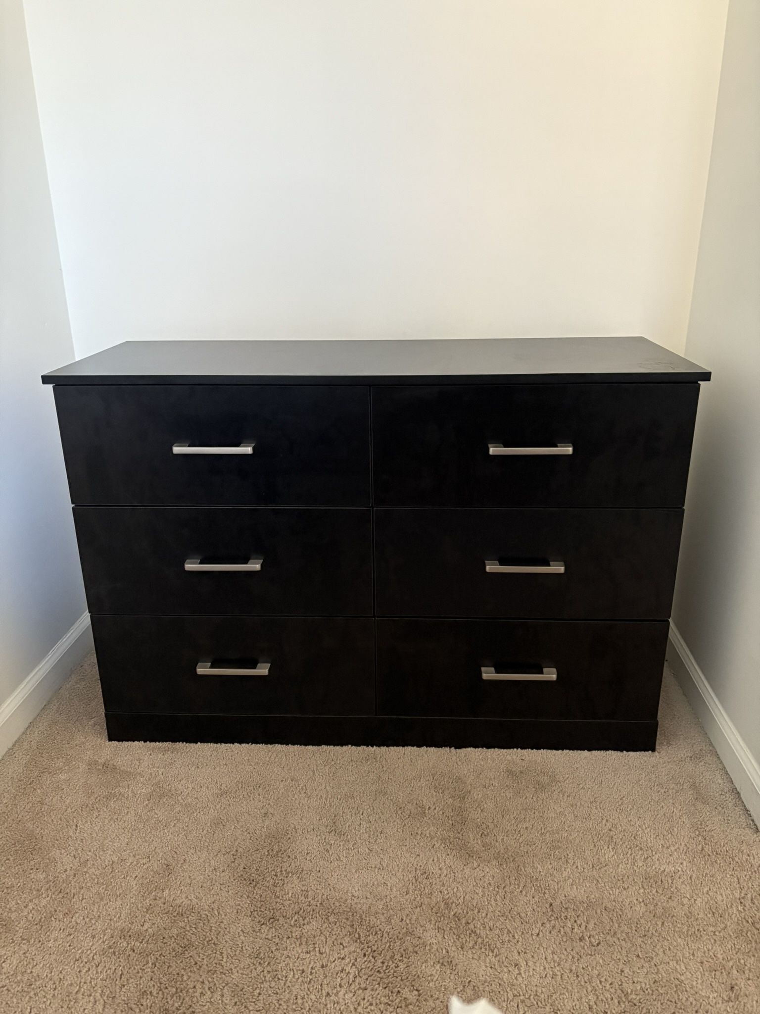 Black 6 Drawer Dresser