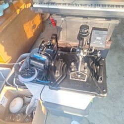 Combo heat press machine with attachments