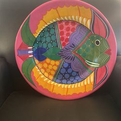 Decorative Talavera Terracotta Mexican Plate