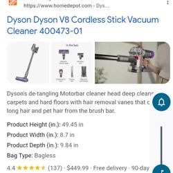 Dyson V8 Cordless Vac