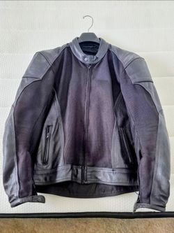 BiLT Mesh & Leather Motorcycle Riding Jacket - Size 40