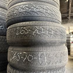 4 USED  265/70/17 TIRES Perelli Scorpion ATR Tires