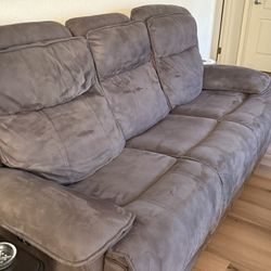 Couch And Recliner Grey In great Shape 