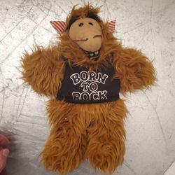 Vintage ALF Born To Rock Hand Puppet Wears Shirt & Bandana ~ 1988 collectible toy