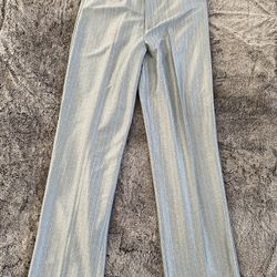 Mens FERNO Gray Snap Size 36 Polyester Vtg Pants Western Wear Rodeo