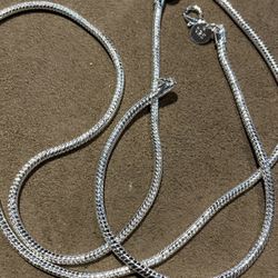 sterling silver 925 Necklace set23”