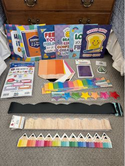 Bulletin Board Borders, Posters & Classroom Decor Bundle