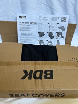Brand New BDK Universal Black Car or Truck Seat Front Seat Covers