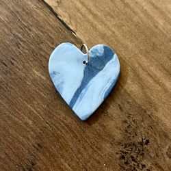 Handmade Clay Heart Pendant 