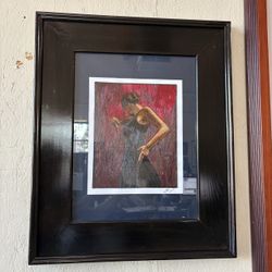 Signed Mexican Popotillo Straw Art Dancing Woman – Senorita
