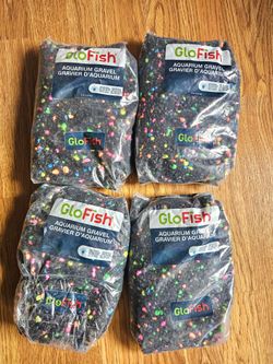 4 bags of 5 lbs, GloFish Aquarium Gravel