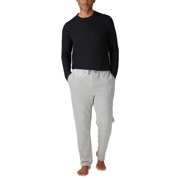 Eddie Bauer Men’s Top & Bottom Set, Black, Medium