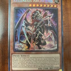 Yugioh Regenesis Archfiend ALIN-EN016 Alliance Insight Secret Rare Holo MINT