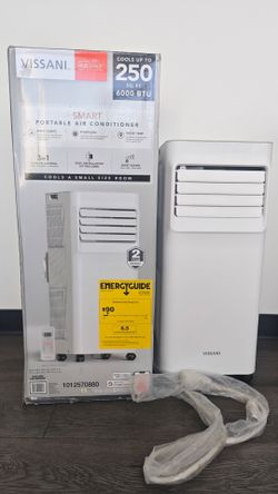 Vissani Portable AC  Never Used 6000BTU Smart