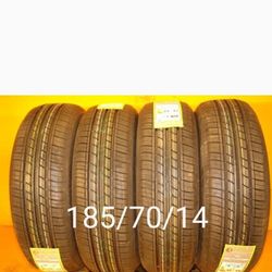 4 New Tires For Sale 185/70/14 We Service Motorcycle Tires