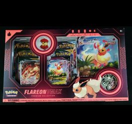 2022 Pokémon Flareon VMAX Premium Collection – Factory Sealed Box