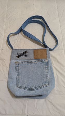 Upcycled handmade denim crossbody