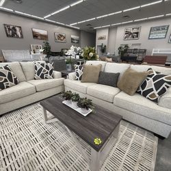 2 PC SOFA AND LOVESEAT 