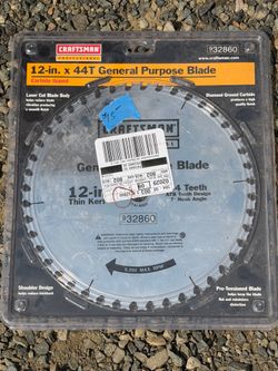 New 12” blade