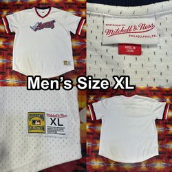 Mitchell & Ness MLB Anaheim Angels White Mesh Jersey Men’s Size XL