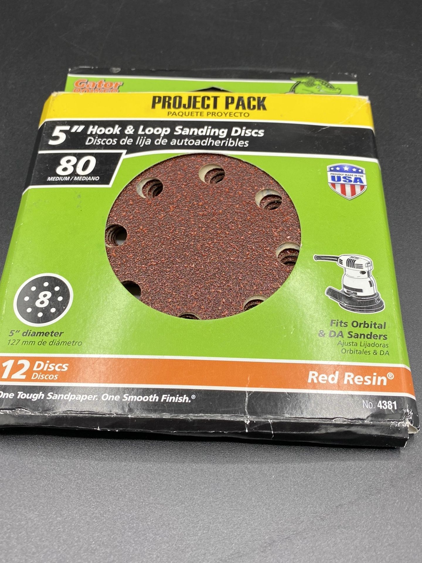 Gator 5" Hook & Loop Sanding Discs #80 (12 Ct) -new other-