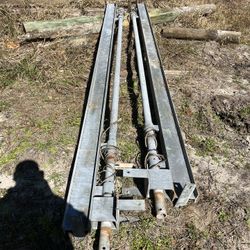 Galvanized Top Beams For 4 Piling Boatlift