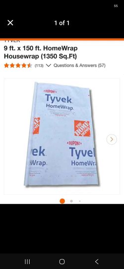 Tyvek house wrap