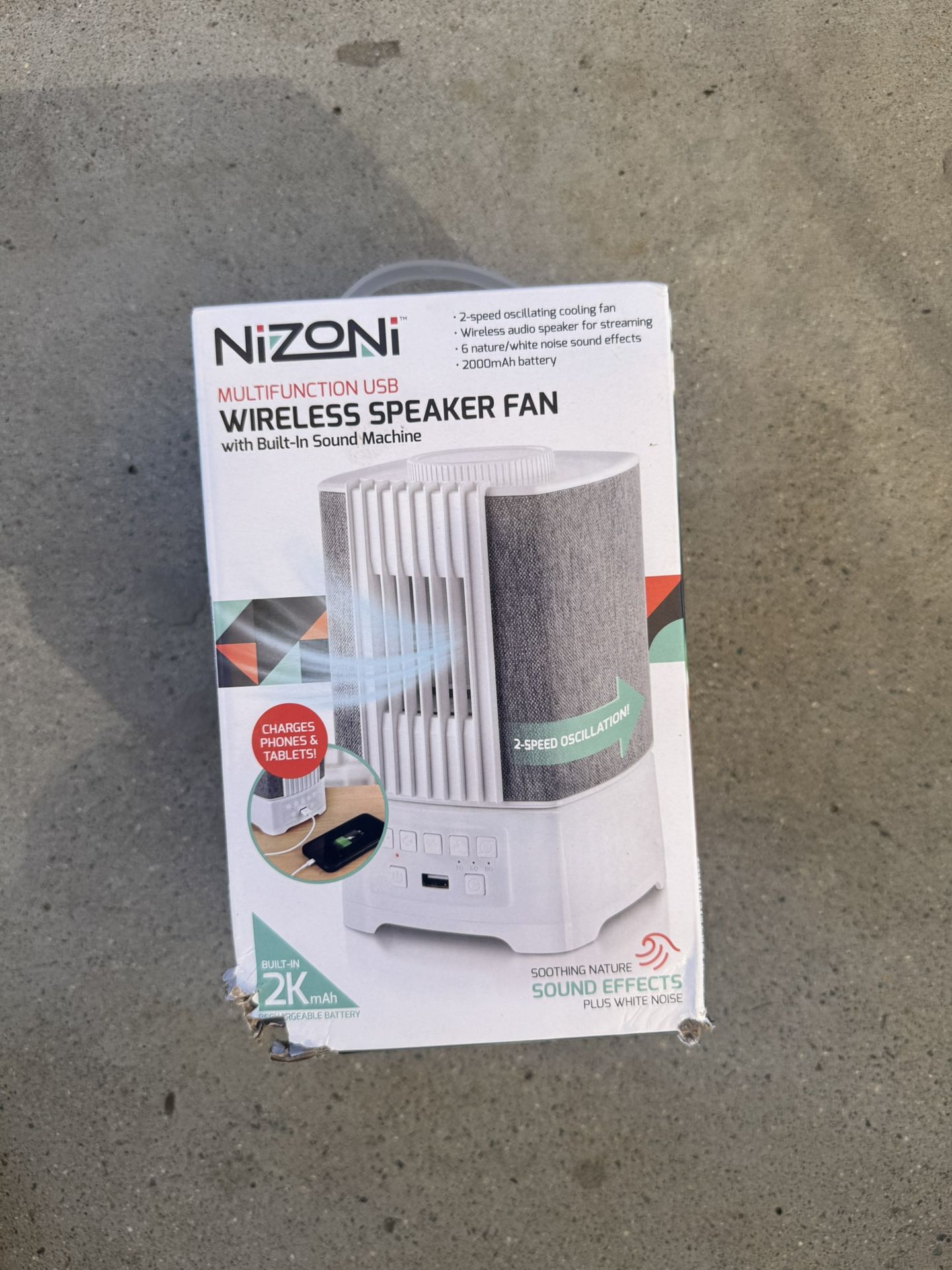 Nizoni Wireless Speaker Fan