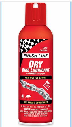 Brand New Finish Line Dry Bike Chain Lube – Ceramic Dry-Film Lubricant – Dirt & Dust Resistant