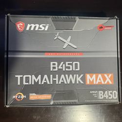 MSI B450 Tomahawk Max AMD Ryzen AM4 Motherboard OPEN BOX NEVER USED