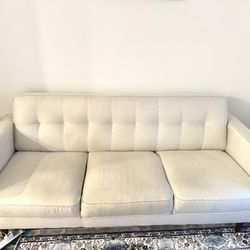 Living Space Sofa  Half White Color 