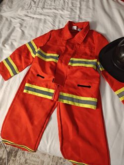 Kids Firefighter Halloween Costume with Hat