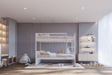 Twin Bunk Bed White