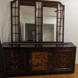 Solid  Cherrywood, 9  Drawer Dresser