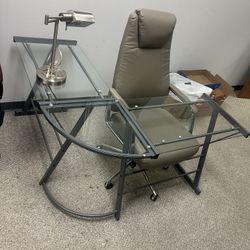 Glass Desk For Sale (Pick Up Only)