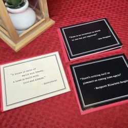 27 NEW  Notecards Home Quote Notecards 6 Styles Home Quotes Blank Inside Envelopes Included NWOT