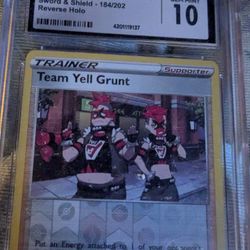 Team Y'all Grunt From Pokémon Sword And Shield Graded Card Gem Mint 10