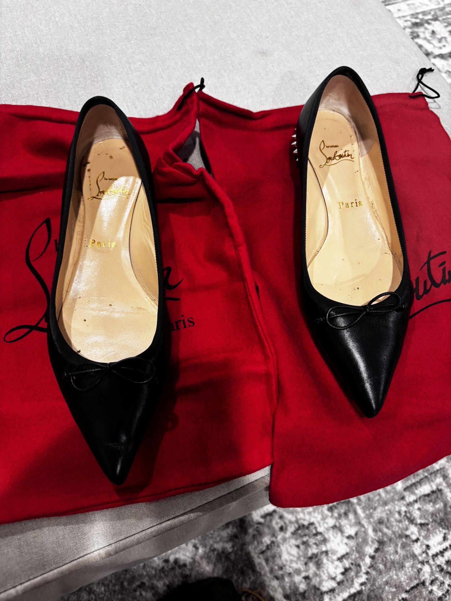 Christian Louboutin Christian Louboutin Hall Flat Black Leather