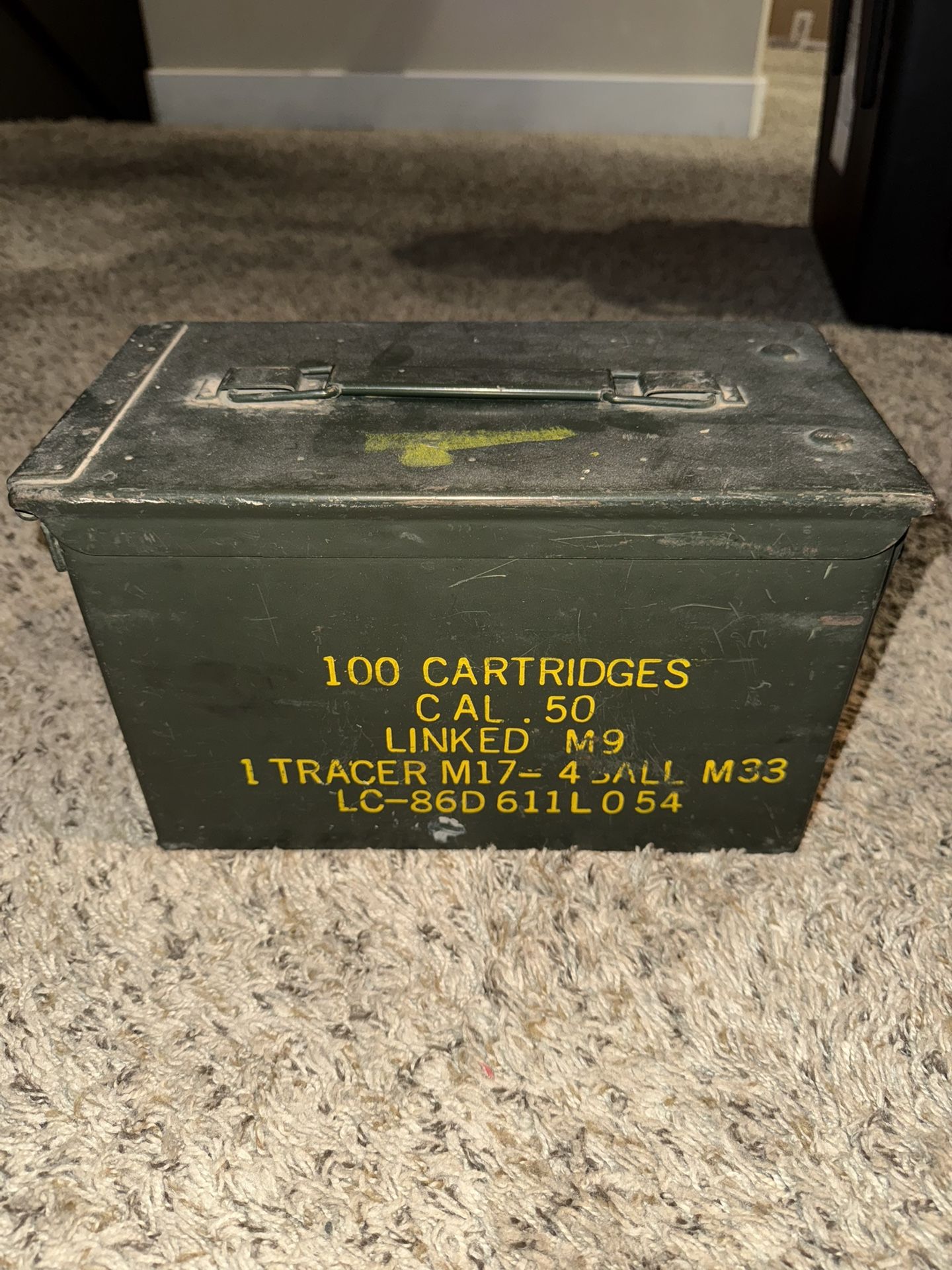 Army 50 Caliber Ammo Storage Box
