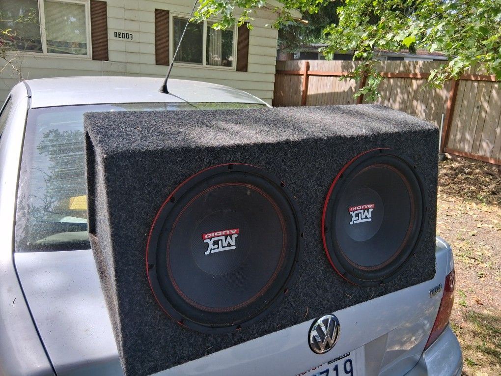 (2) 12" Subs In Box, Diamond Audio Ds5 600.4 Amp