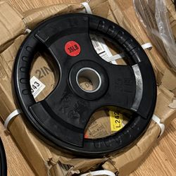 NEW 35 Pound 2” Olympic Rubber Weight Plate Set