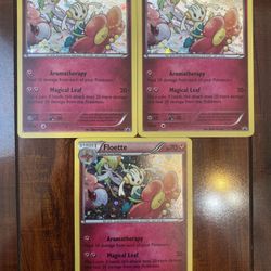 Pokemon 2016 Floette XY139 Black Star Holo Promo Lot of 3! NM