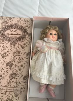 Dolls by Pauline, limited numbered edition #301 of 2000, Kathleen Rose. Will make a sweet and beautiful gift.