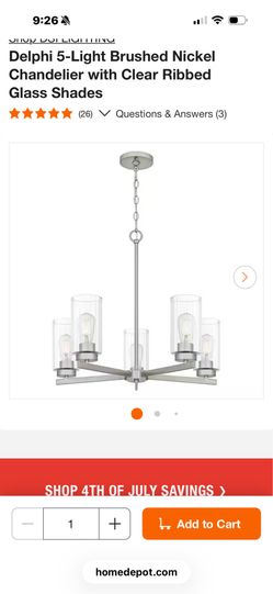 5 light chandelier