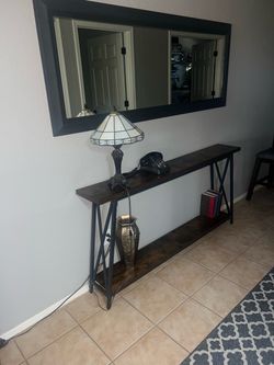 Wall Table and Mirror