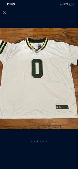 White Greenbay golden jersey